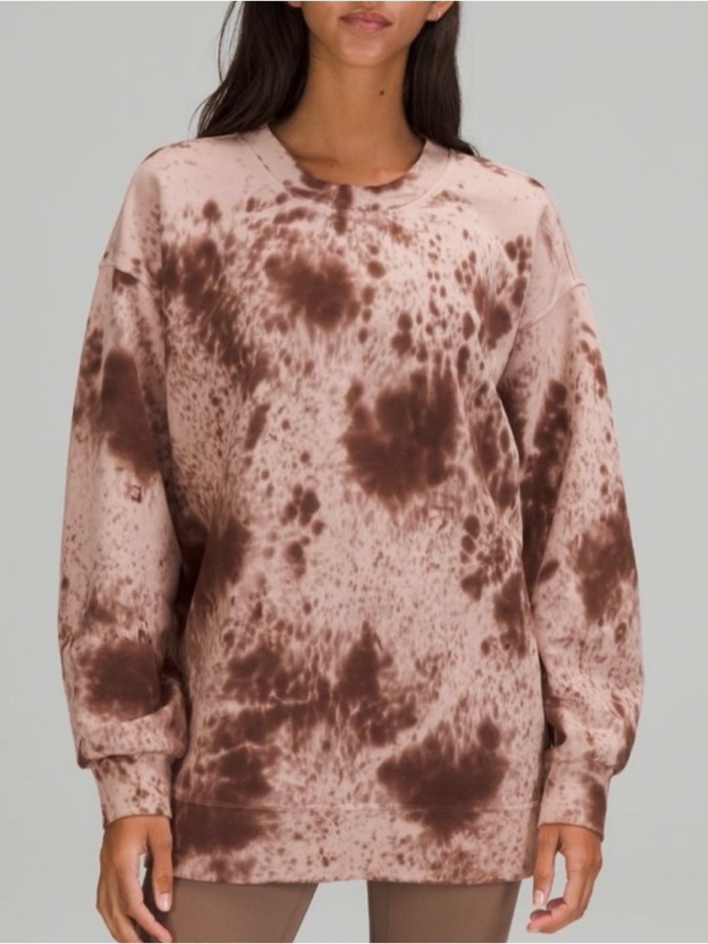 Lululemon Tie-Dye Sweatshirt Sz 6 Oversized Crew Neck